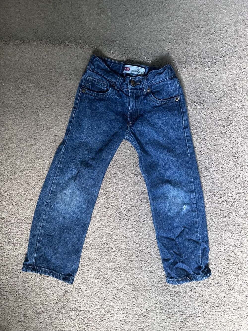 Levi's 514 Slim Straight Boys Jeans Size 5 Adjustable Waist